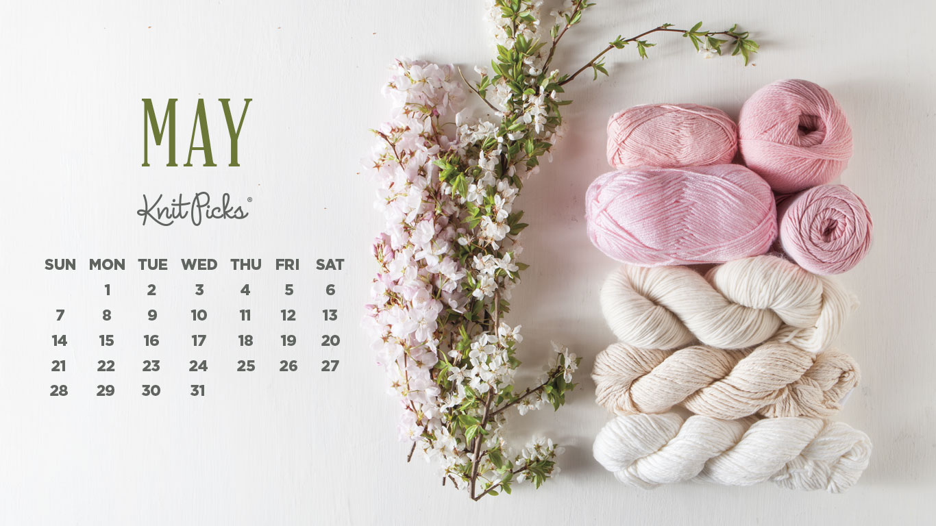 Free Downloadable May Calendar KnitPicks Staff Knitting Blog
