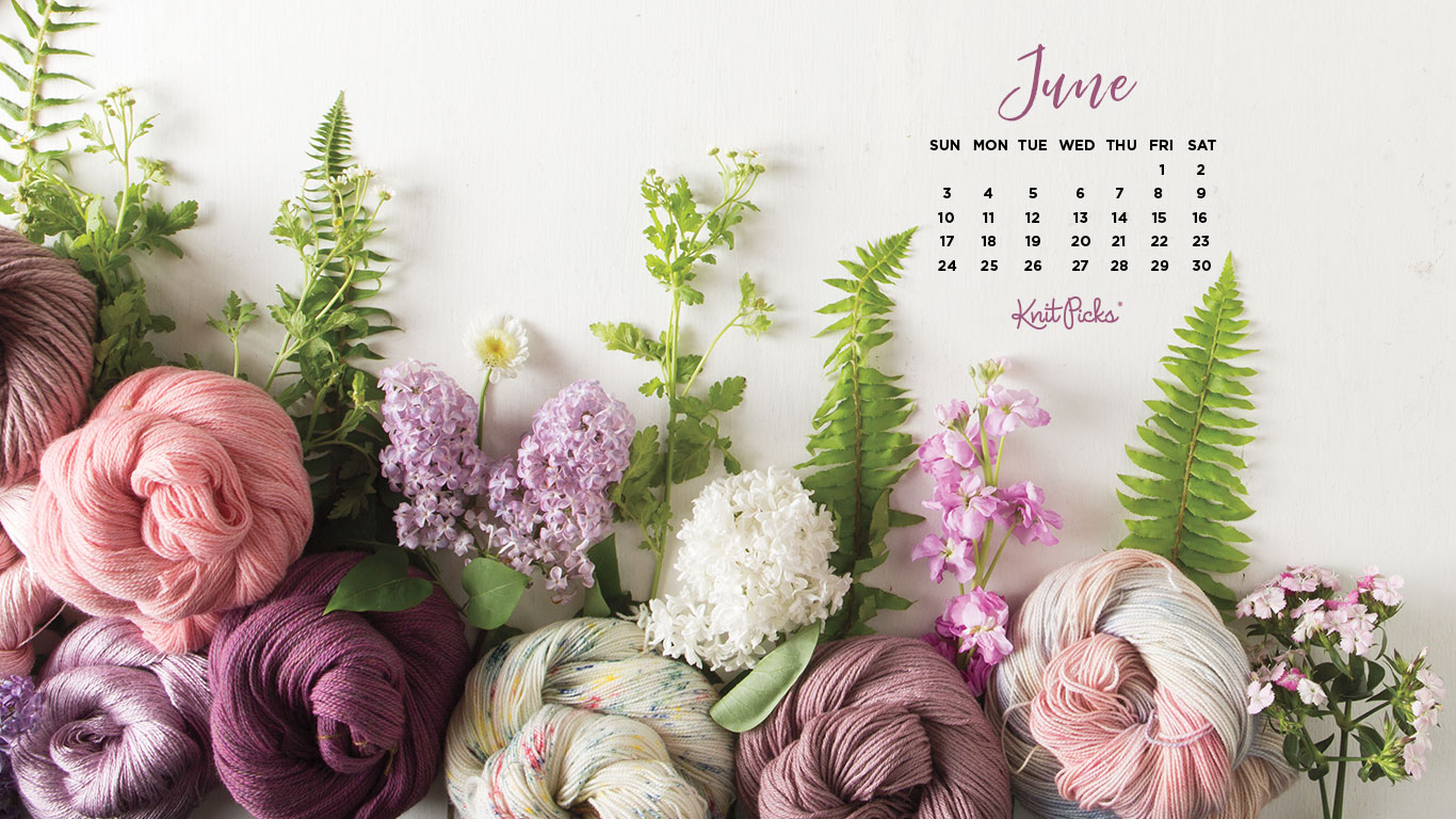 Free Downloadable June 2018 Calendar KnitPicks Staff Knitting Blog