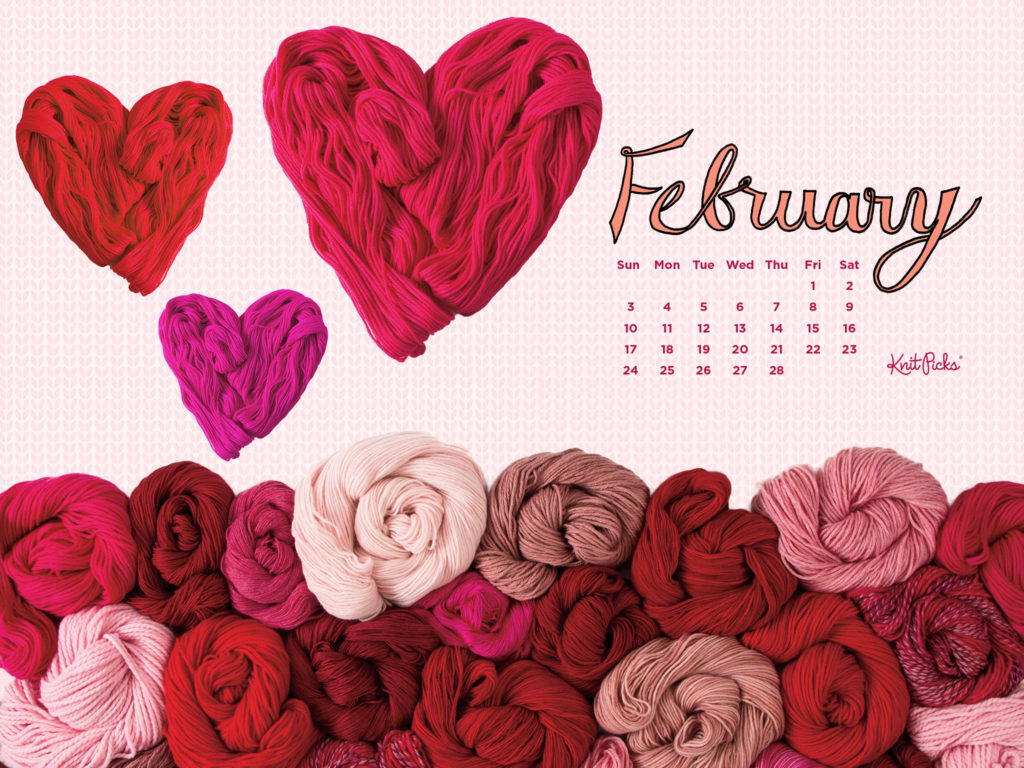 February calendar by Knit Picks