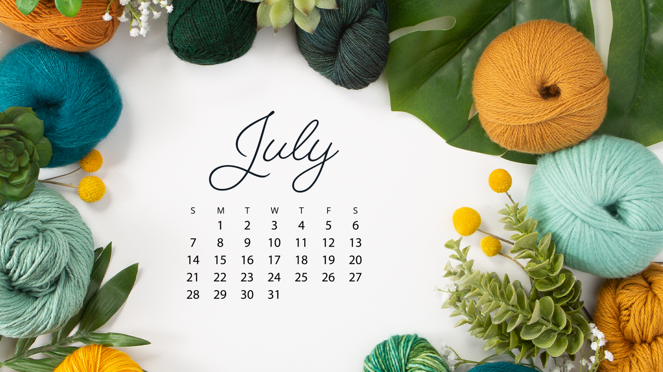 Free Downloadable July 2019 Calendar The Knit Picks Staff Knitting Blog