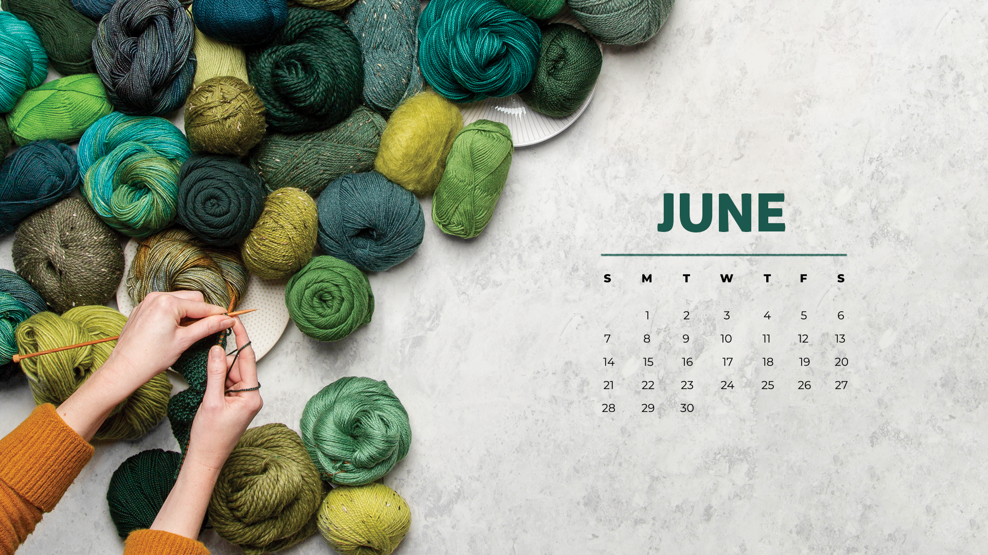 Free Downloadable June 2020 Calendar - KnitPicks Staff Knitting Blog