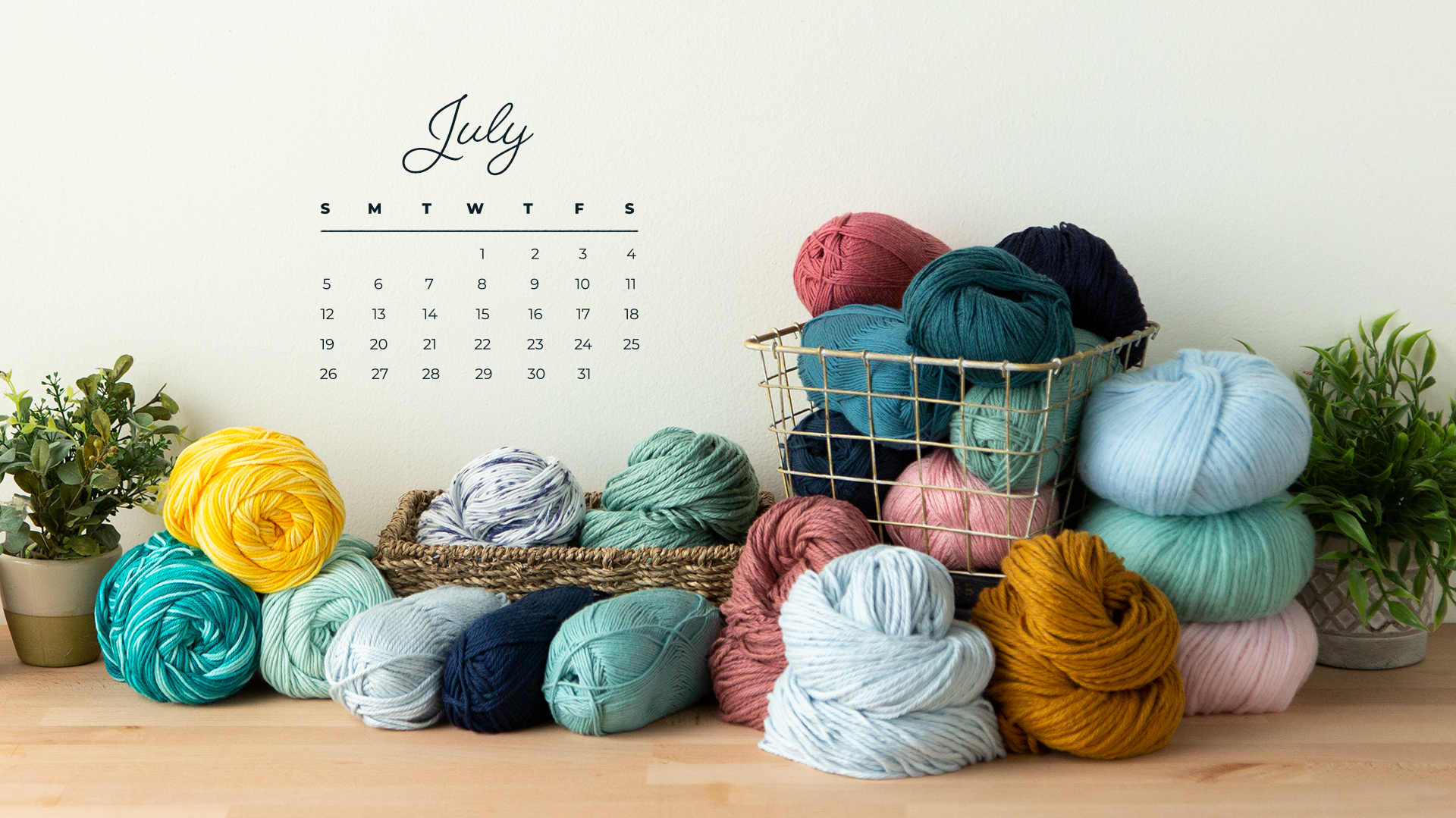 Free Downloadable July 2020 Calendar The Knit Picks Staff Knitting Blog