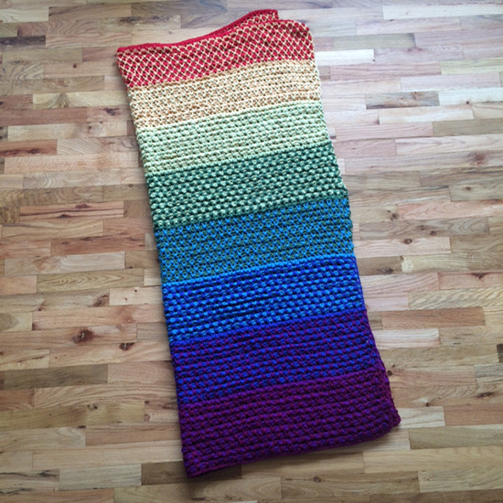 The Finished Rainbow Blanket KnitPicks Staff Knitting Blog
