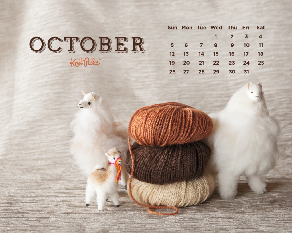 October Wallpaper Calendar KnitPicks Staff Knitting Blog