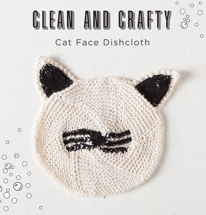 Free Kitty Dishcloth Cat Face By Allyson Dykhuizen From