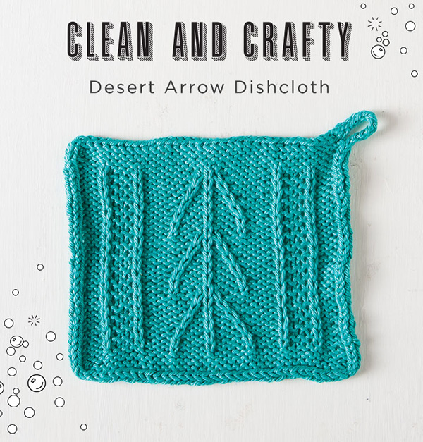 Free Desert Arrow Dishcloth Pattern Knitpicks Staff
