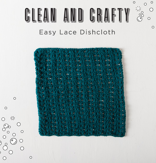 Free Easy Lace Dishcloth Pattern Knitpicks Staff Knitting Blog