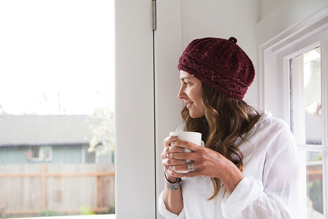 Knitting Designer Interview, Bridget Pupillo - Inverness Tam, cabled hat beret tweed knitting pattern