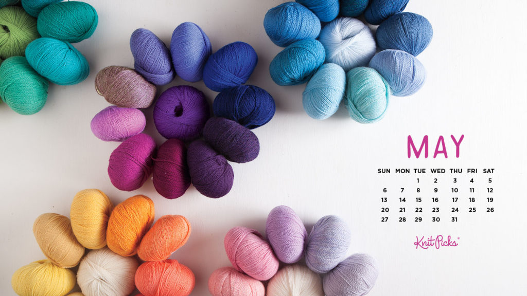 Free Downloadable May 2018 Calendar from Knit Picks