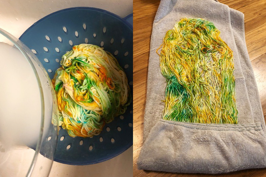 dyeing, finishing