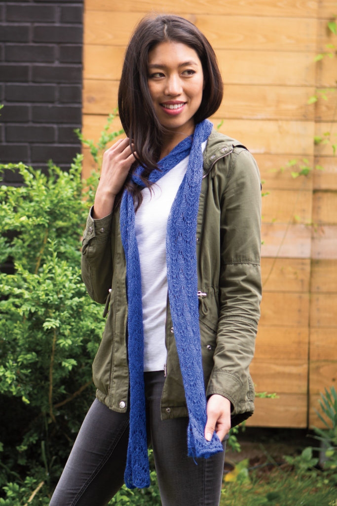 image of Knit Picks' Fishtail Lace Scarf.