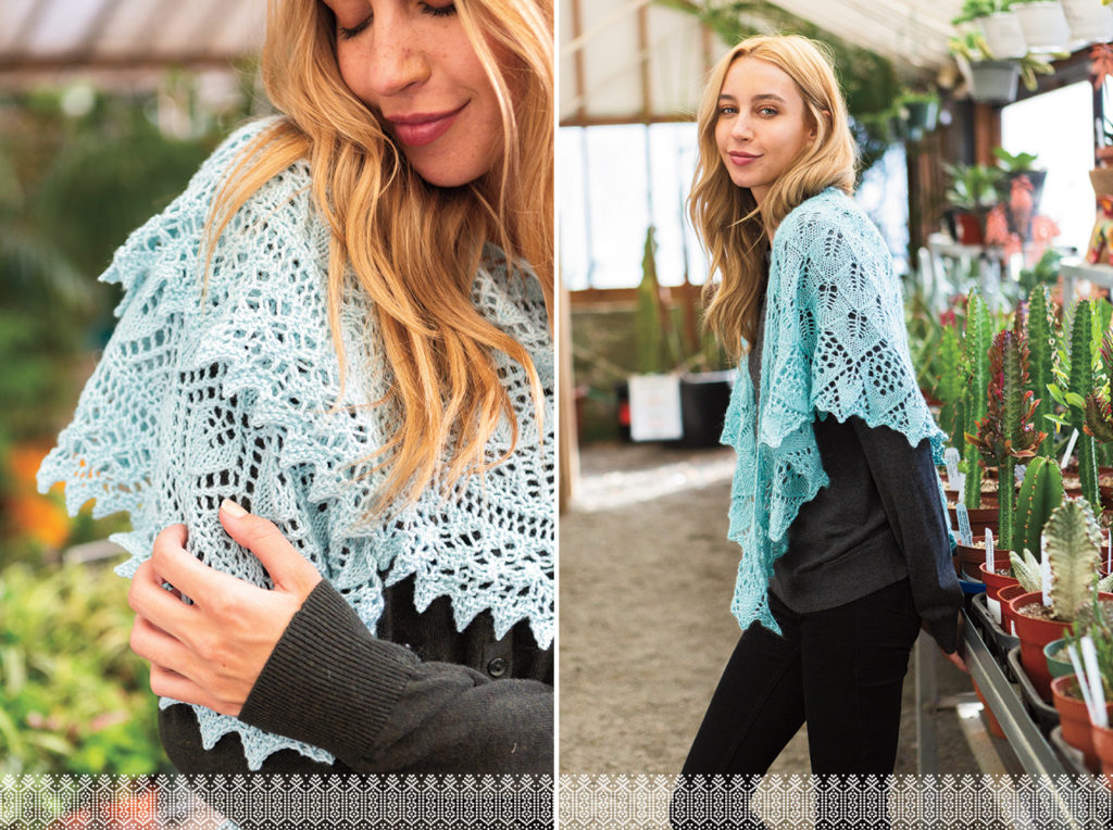 Larix Decidua and Crystallize shawls