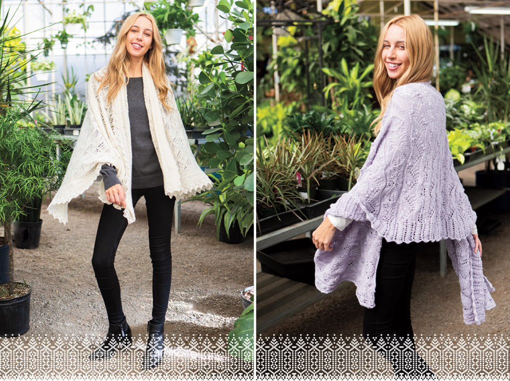 Shetland Flowers and Eden Lace shawls
