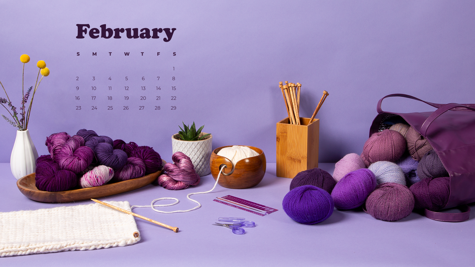 Free Downloadable February Calendar - KnitPicks Staff Knitting Blog