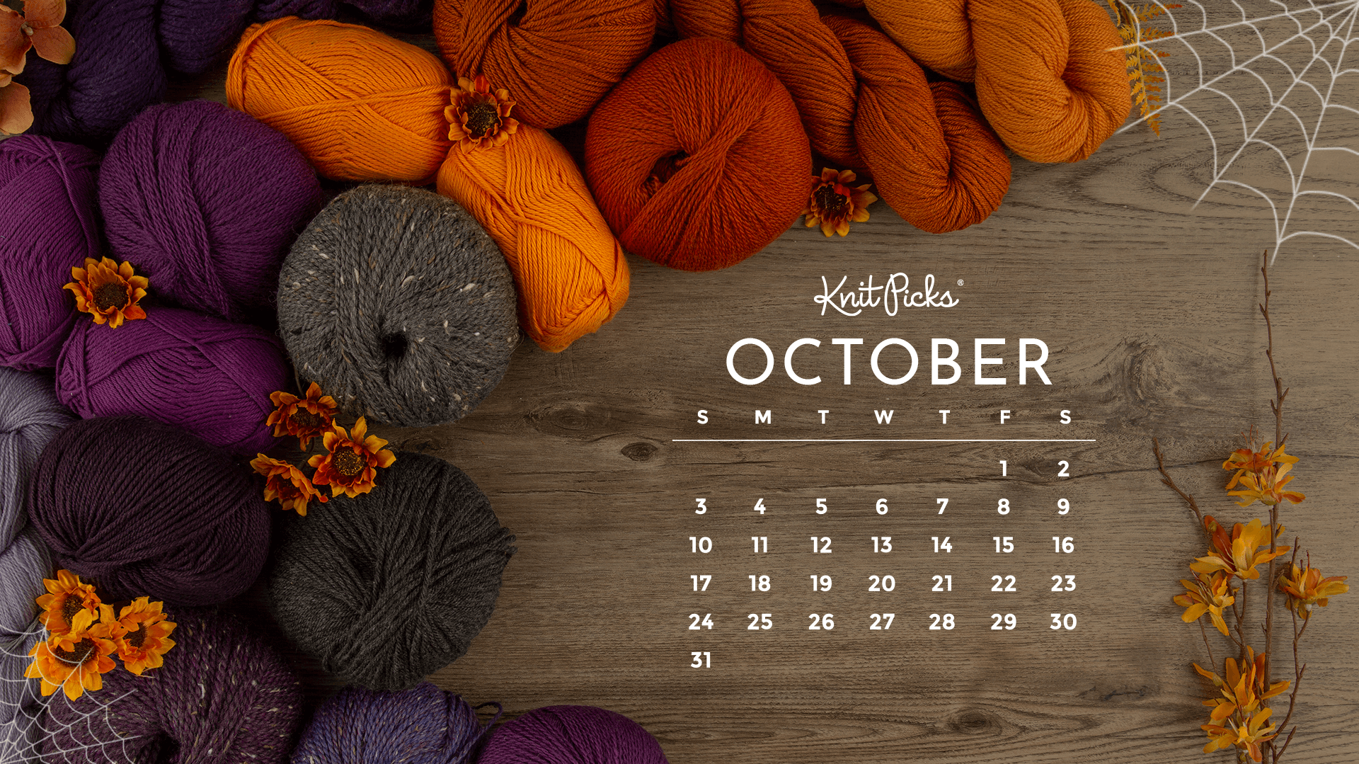 Free Downloadable October 21 Calendar Knitpicks Staff Knitting Blog