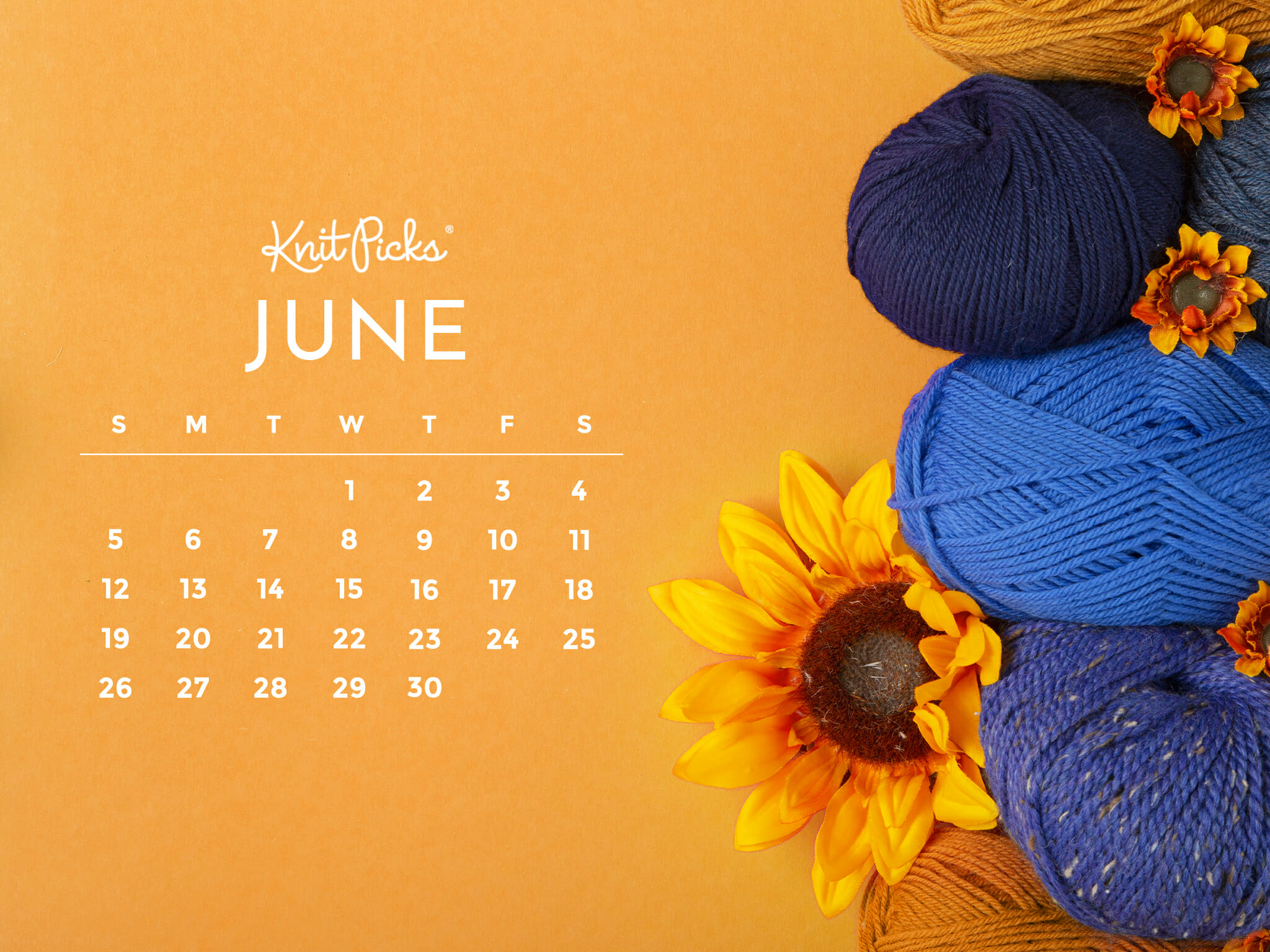 Free Downloadable June 2022 Calendar The Knit Picks Staff Knitting Blog