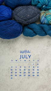 Free Downloadable July 2022 Calendar - The Knit Picks Staff Knitting Blog