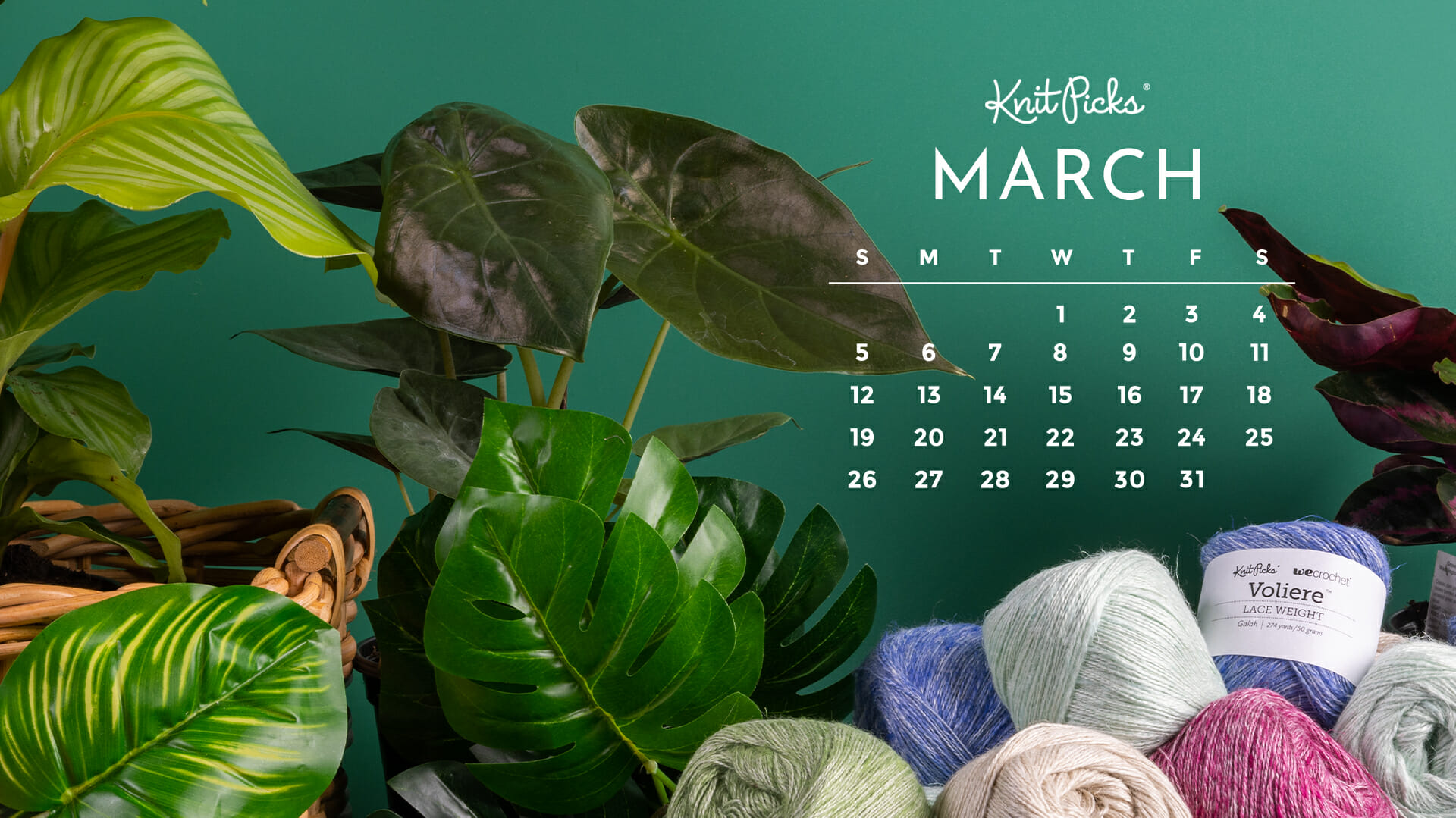 Free Downloadable March 2023 Calendar KnitPicks Staff Knitting Blog