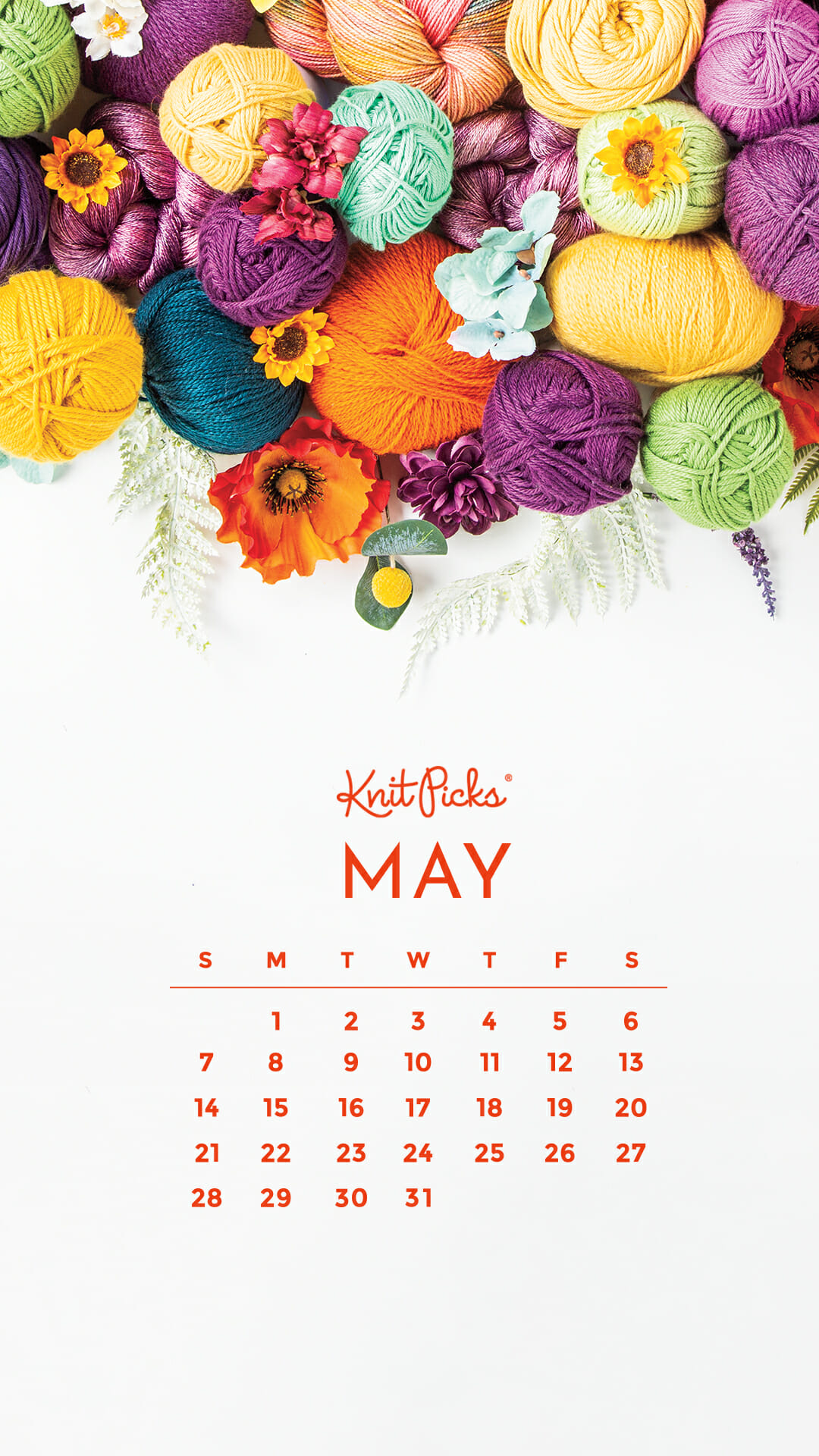 Free Downloadable May 2021 Calendar - The Knit Picks Staff Knitting Blog