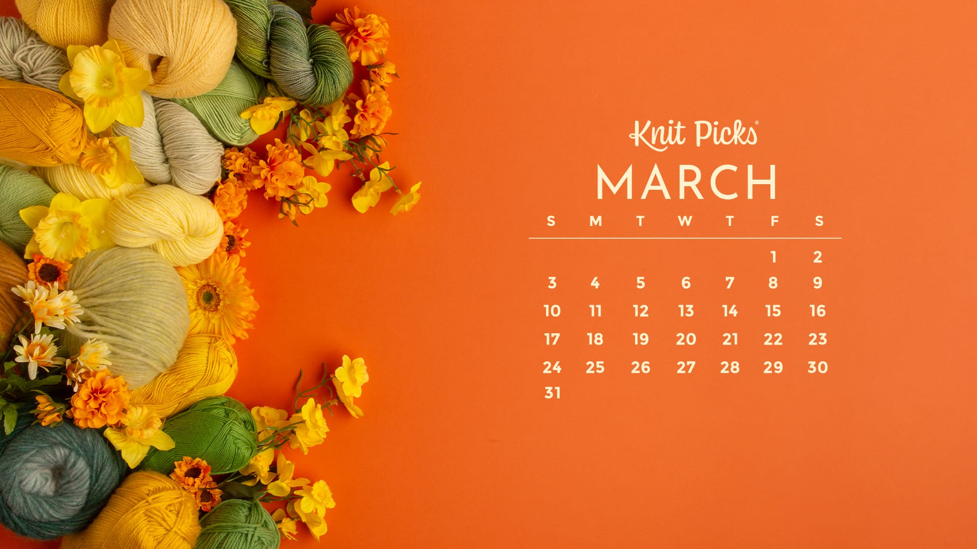 Free Downloadable March 2024 Calendar The Knit Picks Staff Knitting Blog
